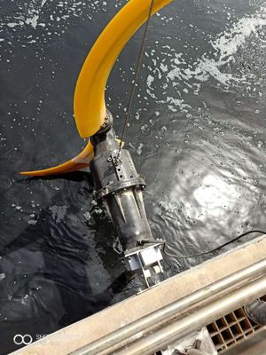 ใบพัดกล้วย QDT Submersible Mixer Pump ใบพัดไหลความเร็วต่ำพร้อมตัวลด